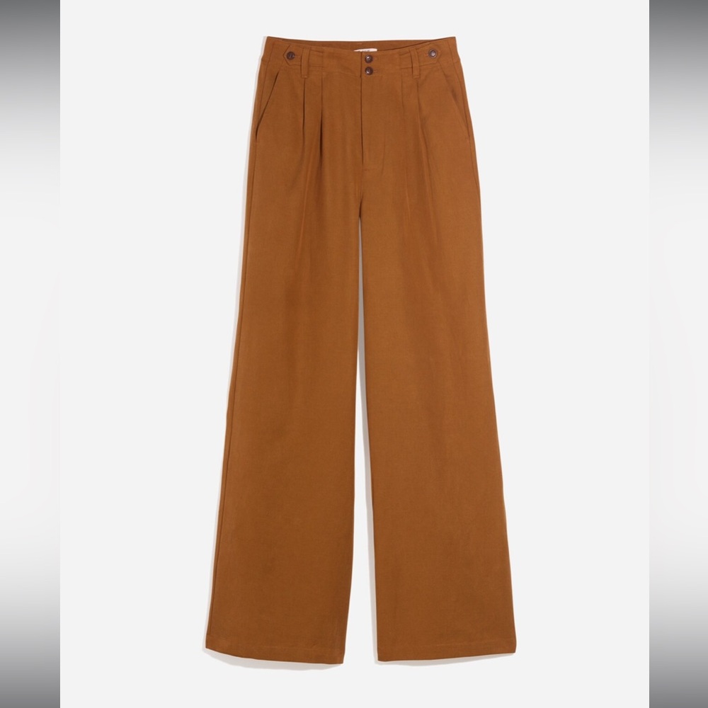 Madewell Harlow Wide-Leg Pant in Acorn - Picture 5 of 16